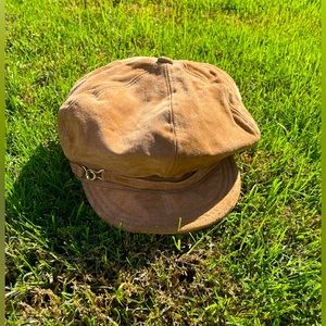 Women’s Suede “Newsboy” Hat